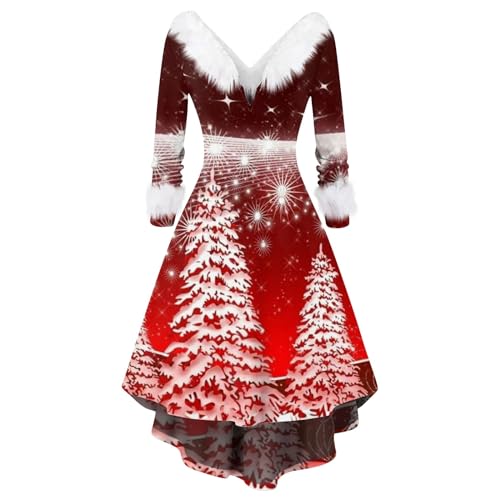 samtkleid damen winter,weihnachts pullover,weihnachts elfen poncho kostüm,salmophc,winter kleider damen,weihnachts reizwäsche,christmas costumes,weihnachts kleider,nikolaus pullover damen,felleza klei von Generisch