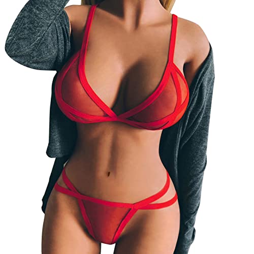 sexy Dessous Damen für Sex, brustfrei BH Lingerie Woman Sex unterwäsche Spitze hohl Body Bodysuit nachtwäsche Nachthemd nachtkleid g-String Sleepwear Babydoll reizwäsche von Generisch