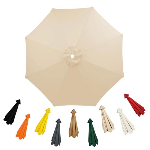 sonnenschirm ersatzbezug 4.0m rund Baldachin Regenschirm Ersatz Stoff Ersatzschirm für den Außenbereich 8 streben Terrassenschirm Bezug von Generisch