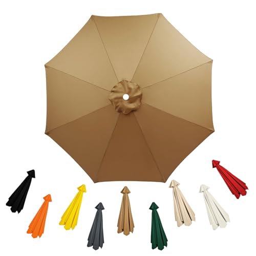 sonnenschirm ersatzbezug 4.0m rund Baldachin Regenschirm Ersatz Stoff Ersatzschirm für den Außenbereich 8 streben Terrassenschirm Bezug von Generisch