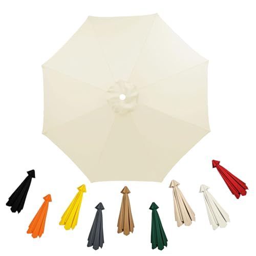 sonnenschirm ersatzbezug 4.0m rund Baldachin Regenschirm Ersatz Stoff Ersatzschirm für den Außenbereich 8 streben Terrassenschirm Bezug von Generisch