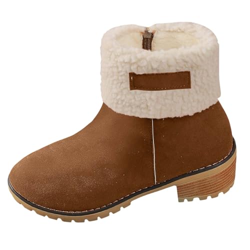 stiefeletten damen winterstiefel gefüttert stiefel winter snow boots winterschuhe Damenstiefel wasserdicht schneestiefel Khaki 36 stiefeletten damen winterstiefel gefüttert stiefel winter snow boots winterschuhe Damenstiefel wasserdicht schneestiefel Khaki 36 von Generisch