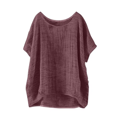 t-Shirts für Damen,Damen Tshirt Baumwolle,schwarzes Tshirt,Shirt gestreift,Gym t Shirt Oversize,Summer Tops,v Ausschnitt,Summer Tops,Chiffon Bluse,leinen top,Damenoberteil,Elegante von Generisch