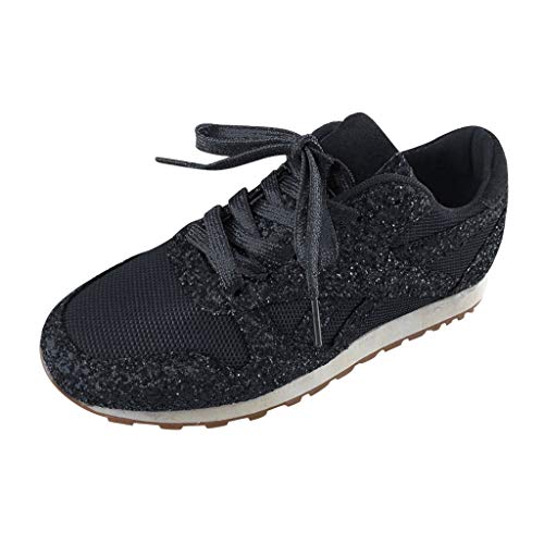 tagesangebote Heute Slip On Sneakers Damen Lässige Atmungsaktive Kristall Schnürsportschuhe Turnschuhe rutschfeste Fitnessstudio Turnschuhe Atmungsaktive Schwarze Turnschuhe Damen Sandalen Sale Damen von Generisch
