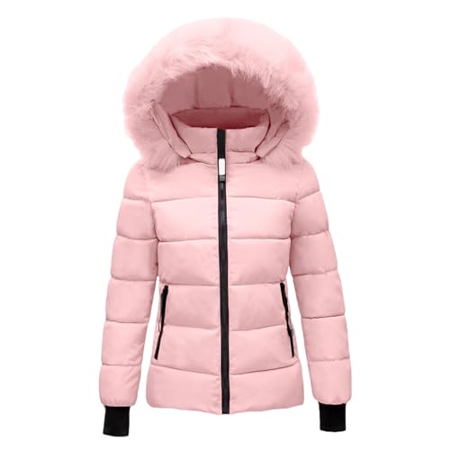Generisch Mantel Damen, Winterjacke Daunenjacken Wintermantel Daunenmantel Einfarbige Kleidung Frauen Dufflecoat Mode Frau Baumwolle Puffer Jacke Retro Fleecejacken Teddy Jacken von Generisch