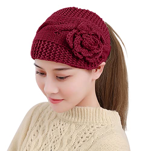 und Winter Warm Strickgarn Stirnband Hut Stirnband Kopfschmuck Bedecktes Stirnbands Winterhaube Herren von Generisch