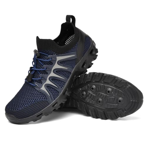 wanderschuhe herren Outdoor Sport Football Schuhe Sportlich StraßEnlaufschuhe Atmungsaktive Sport Fußball Verschleißfest Schuhsohlen Sommerschuhe Breathable Sportschuhe for Travel Beach Trail Running von Generisch