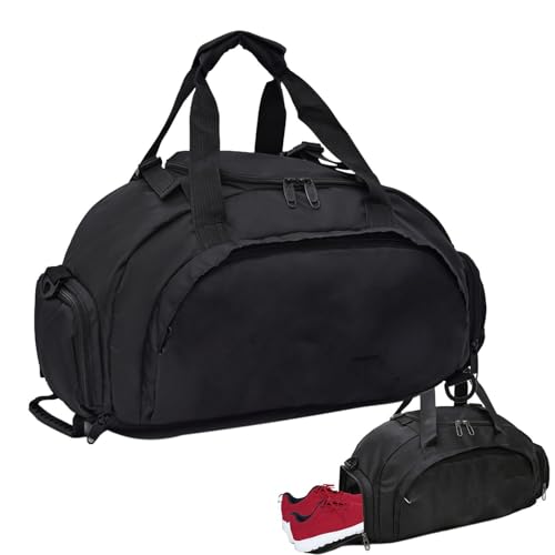 wasserdichte Gepäcktasche – Übernachtungstasche mit Kleiderfächern | Tragbare Gepäcktaschen mit großem Stauraum | Faltbare Reisetasche mit Griff | Wochenendtaschen für Damen, Rucksacktaschen von Generisch