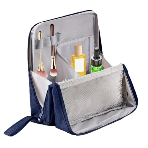 wasserdichte tragbare vertikale Make -up -Beutel - Make -up -Reisetasche | Reisecontainer für Frauen Männer Home Offices Business Nutze Urlaub Shampoo Conditioner Haarspray von Generisch