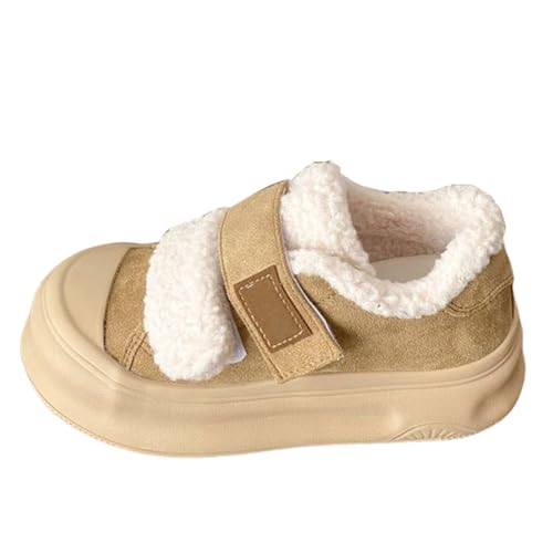winterschuhe damen mit reißverschluss Winterboots Damen Wasserdicht Orthopädische Stiefeletten Wärme Gefüttert Winterstiefel Niederung Damenstiefel Leicht Weitschaft wanderschuhe Khaki von Generisch