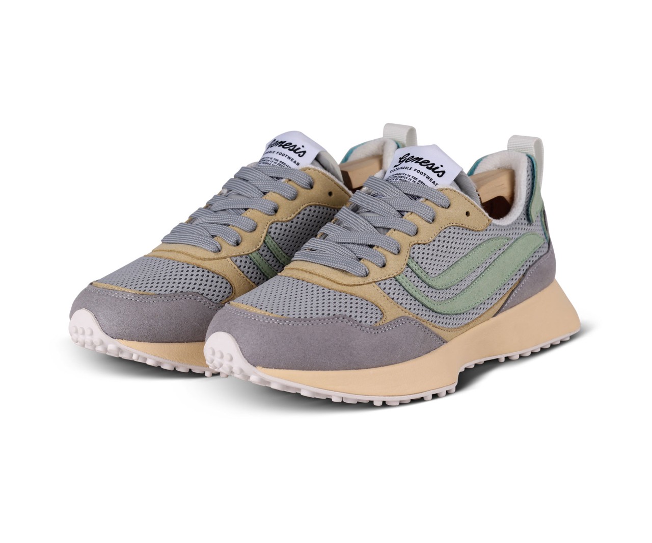 G-MARATHON MULTIPASTEL | Genesis | vegane Sneaker | Grey/... 38 von Genesis