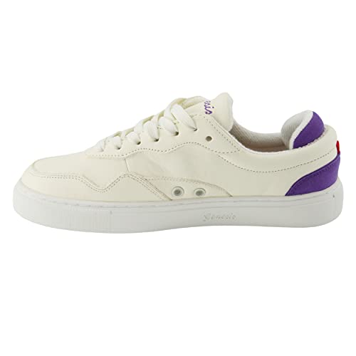 Genesis Damen Sneaker vegan G-Soley 1004016 White/Inkblue/Purple (eu_Footwear_Size_System, Adult, Women, Numeric, medium, Numeric_38) von Genesis