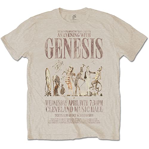 Genesis Herren T-Shirt mit schmaler Passform Sand, Sand, XL von Genesis