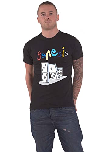 Genesis T Shirt The Last Domino? Tour Nue offiziell Herren Schwarz L von Genesis