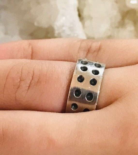 Vintage Grober 925 Silber Band Ring, Unisex Schwerer Geschenk Für Sie/Ihn, Jubiläumsring, Geburtstagsring, Nachlass Ring, Größe 5 von GenesisVintageShop