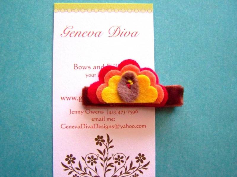 G5 - Tom Die Türkei Filz Haarspange von GenevaDiva