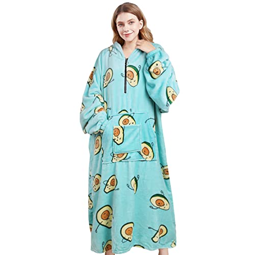 Genfien Hoodie Decke mit Ärmeln Deckenpullover für Damen Tragbare Decke für Frauen Sherpa Fleece Hoodie Sweatshirt mit Big Pocket Geeignet Kapuzenpullis für Männer und Frauen Einheitsgröße Genfien Hoodie Decke mit Ärmeln Deckenpullover für Damen Tragbare Decke für Frauen Sherpa Fleece Hoodie Sweatshirt mit Big Pocket Geeignet Kapuzenpullis für Männer und Frauen Einheitsgröße von Genfien