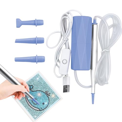 Nagelpunktier-Werkzeug | Elektrischer USB Nagelstift Mit Absaugung Ergonomischer Handgriff - Zubehör Zum Punkt Malen Für Kreatives Hobby Erwachsene Anfänger Kinder Nagelpunktier-Werkzeug | Elektrischer USB Nagelstift Mit Absaugung Ergonomischer Handgriff - Zubehör Zum Punkt Malen Für Kreatives Hobby Erwachsene Anfänger Kinder von Genikeer