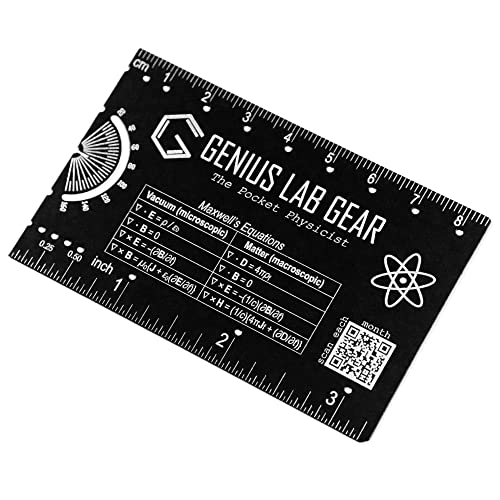 The Pocket Physicist – Kleines Metrisches Lineal aus Metall, für Strumpffüller, Gadget, Multi-Tool, Techie/Geeks/Nerds STEM Student Geschenk, einzigartiges College-Hausaufgaben-Mini-Werkzeug, 7,6 cm The Pocket Physicist – Kleines Metrisches Lineal aus Metall, für Strumpffüller, Gadget, Multi-Tool, Techie/Geeks/Nerds STEM Student Geschenk, einzigartiges College-Hausaufgaben-Mini-Werkzeug, 7,6 cm von Genius Lab Gear