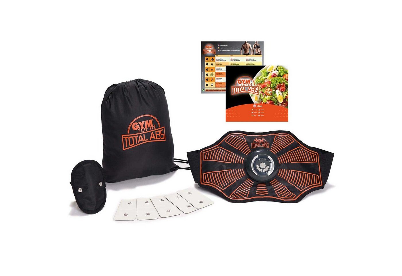 Genius EMS-Bauchmuskeltrainer Total Abs, elektrischer Bauchweg Trainer Bauchmuskeltrainer für den Muskelaufbau von Genius