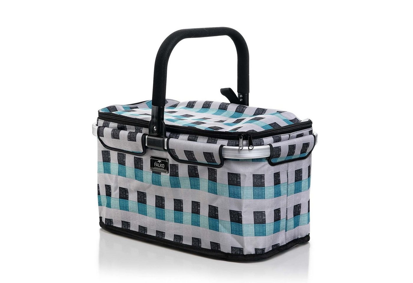 Genius Einkaufskorb Falko Premium Tragekorb Picknickkorb, Lunchkorb Shopping Bag 22 L für Ausflug Camping von Genius