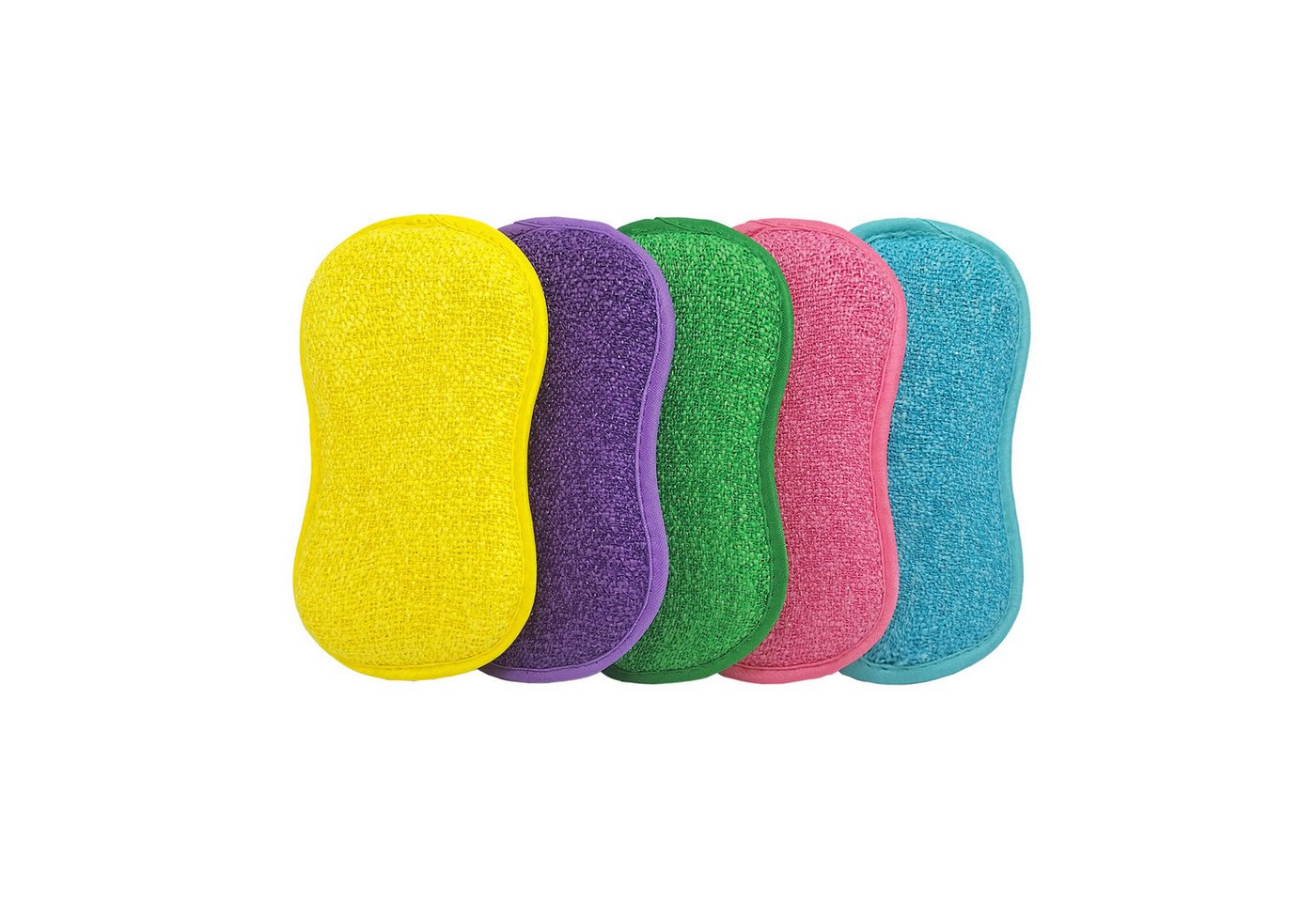 Genius Reinigungsschwamm 2in1 Mikrofaser Schwämme, Set 5-tlg., 60% saugfähiger als herkömmliche Schwämme von Genius