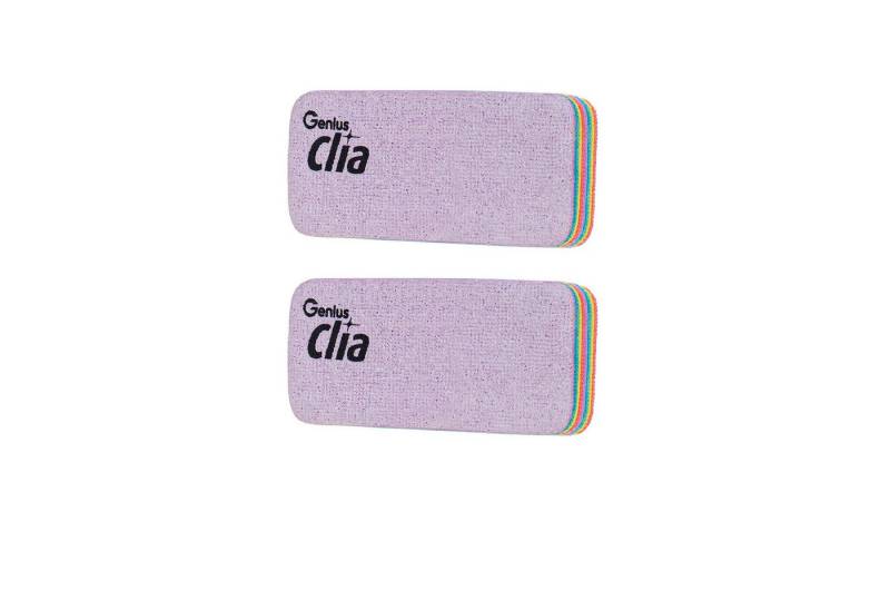 Genius Reinigungsschwamm CLIA Regenbogen-Schwämme, Set 2-tlg., groß, Reinigungsschwamm, besonders saugfähig, 12-lagig, beste Reinigungsergebnisse von Genius