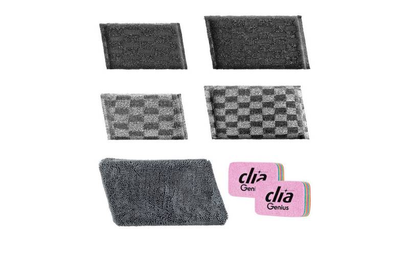 Genius Reinigungsschwamm Genius Clia Genie 2 in 1 Putzschwamm 7er Set, integriertes Spülmittel von Genius