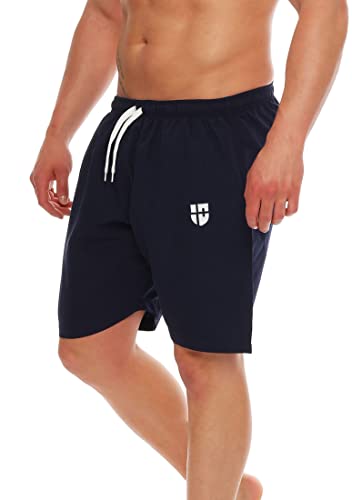 Gennadi Hoppe Herren Badeshorts Lange Badehose Strand Shorts Boardshorts H6557 blau XL von Gennadi Hoppe