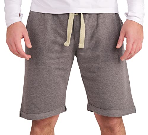 Gennadi Hoppe Herren Shorts - Leichter Baumwoll Sommer Shorty, H8201 d-grau M von Gennadi Hoppe