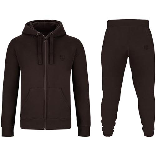 Gennadi Hoppe Herren Trainingsanzug Sweatjacke undTrainingshose Jogginganzug,H6364 braun M von Gennadi Hoppe