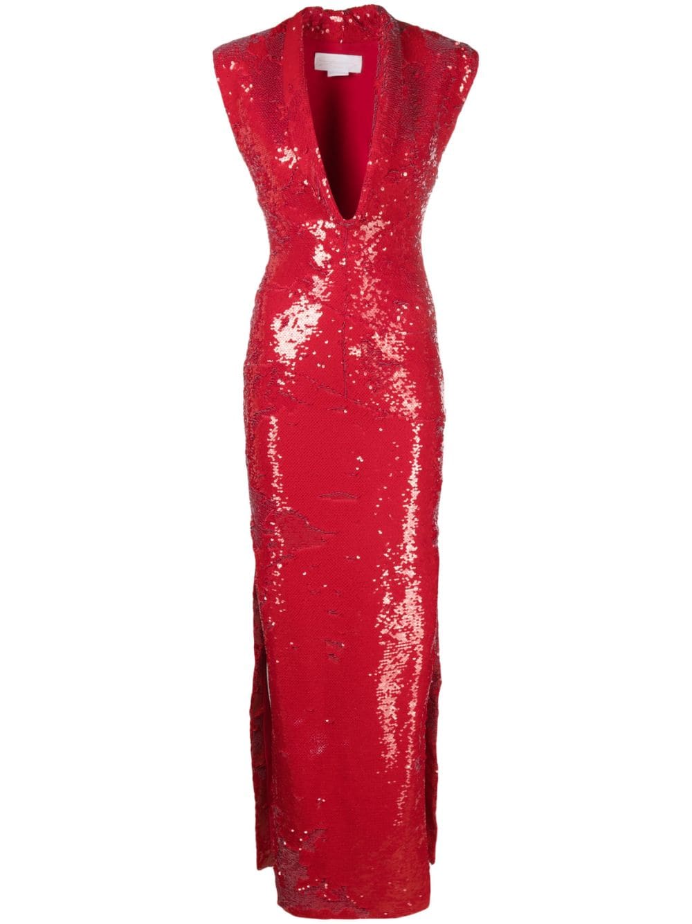 Genny Maxikleid mit Schalkragen - Rot von Genny