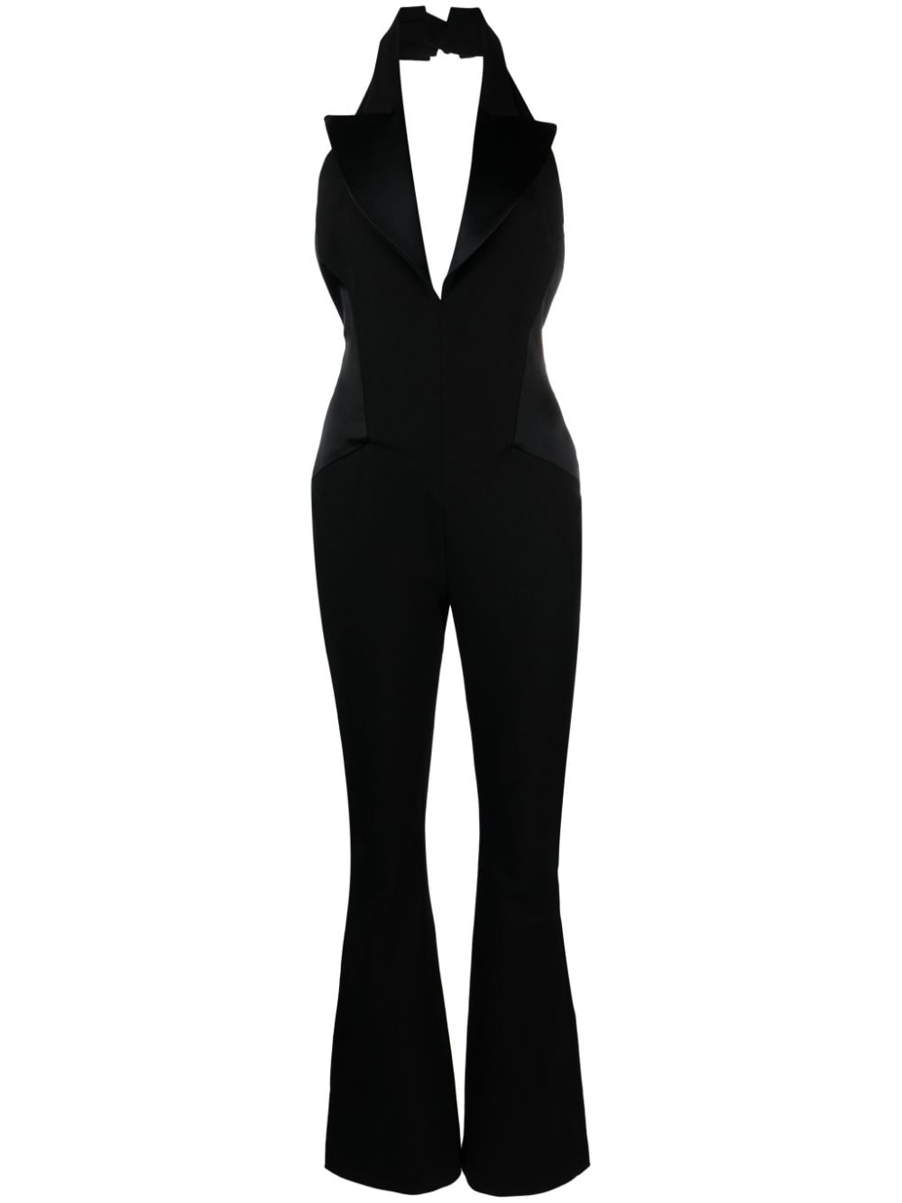 Genny Jumpsuit mit steigendem Revers - Schwarz von Genny