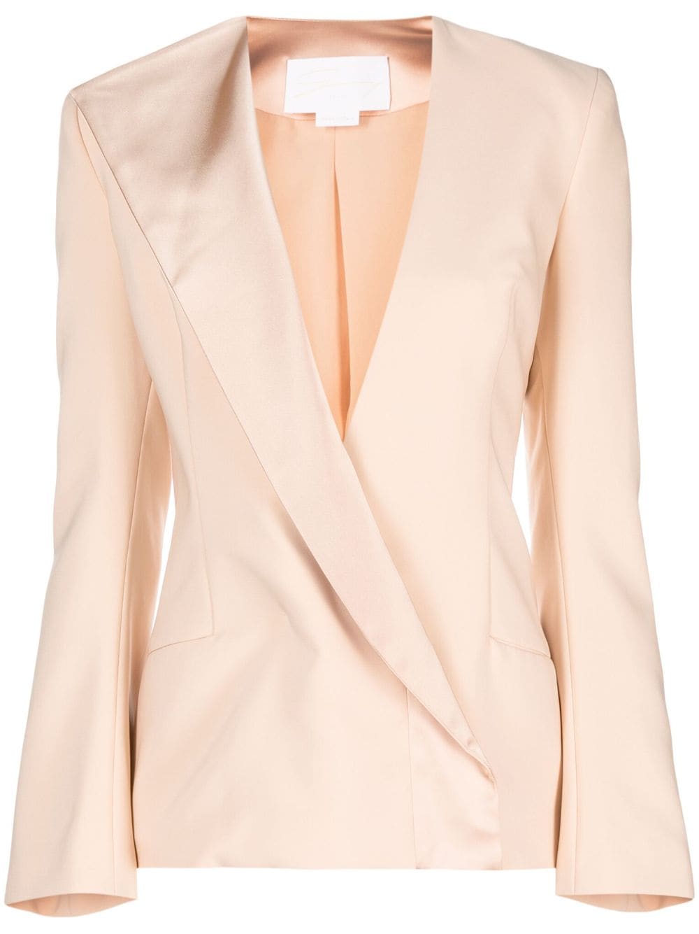 Genny Blazer mit asymmetrischem Revers - Nude von Genny