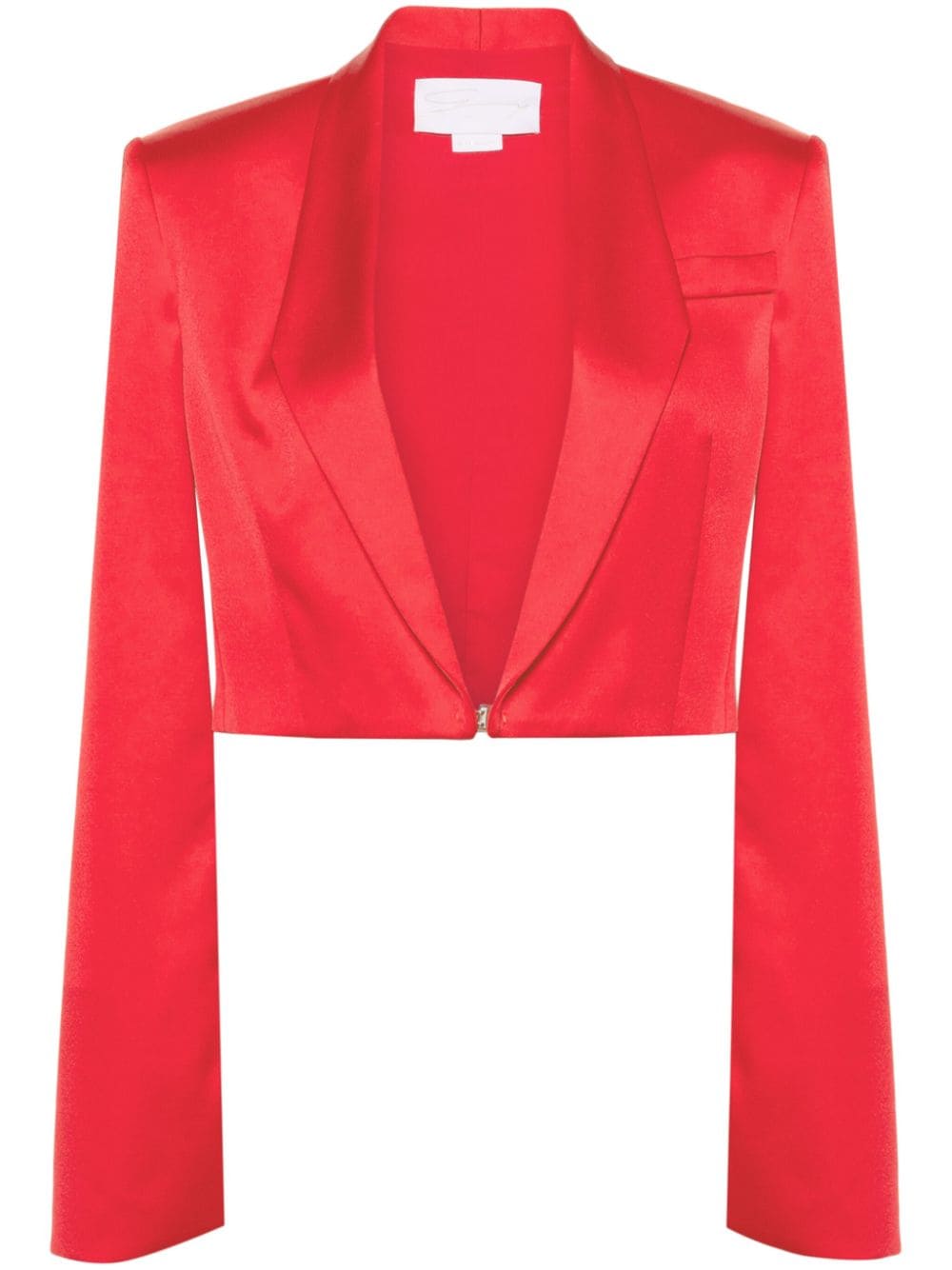 Genny Einreihiger Cropped-Blazer - Rot von Genny