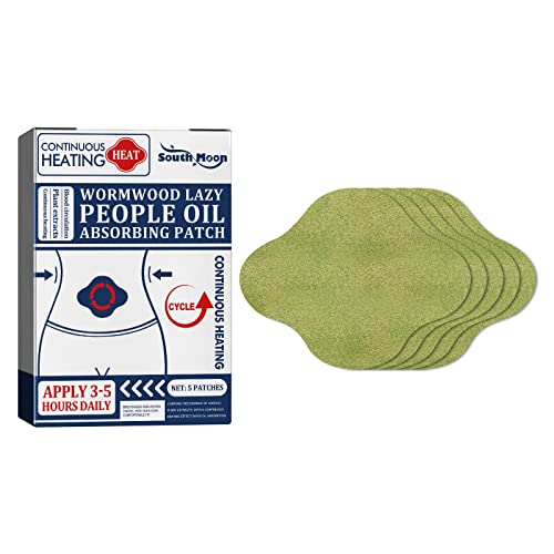 Slim Patch Abnehmen Patch, 5 Stücke Effektive Fettverbrennung Aufkleber Lazy People Oil Absorbing Patch, Wormwood Abdomen Patch für Körperformung, Bierbauch, Eimer Taille, Bauchfett von Genonmy