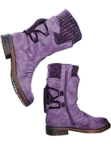 Winter Warm Back Schnürstiefel Outdoor Winter Schneeschuhe Pelzstiefel Modeschuhe für Frauen Mädchen von Genrics