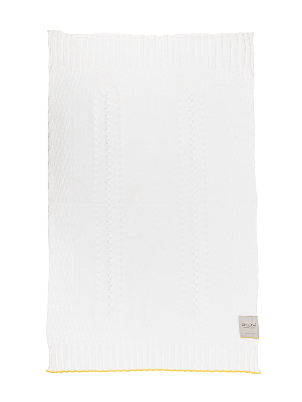 Gensami kids Babydecke mit Kontrastrand - Nude Gensami kids Babydecke mit Kontrastrand - Nude von Gensami kids