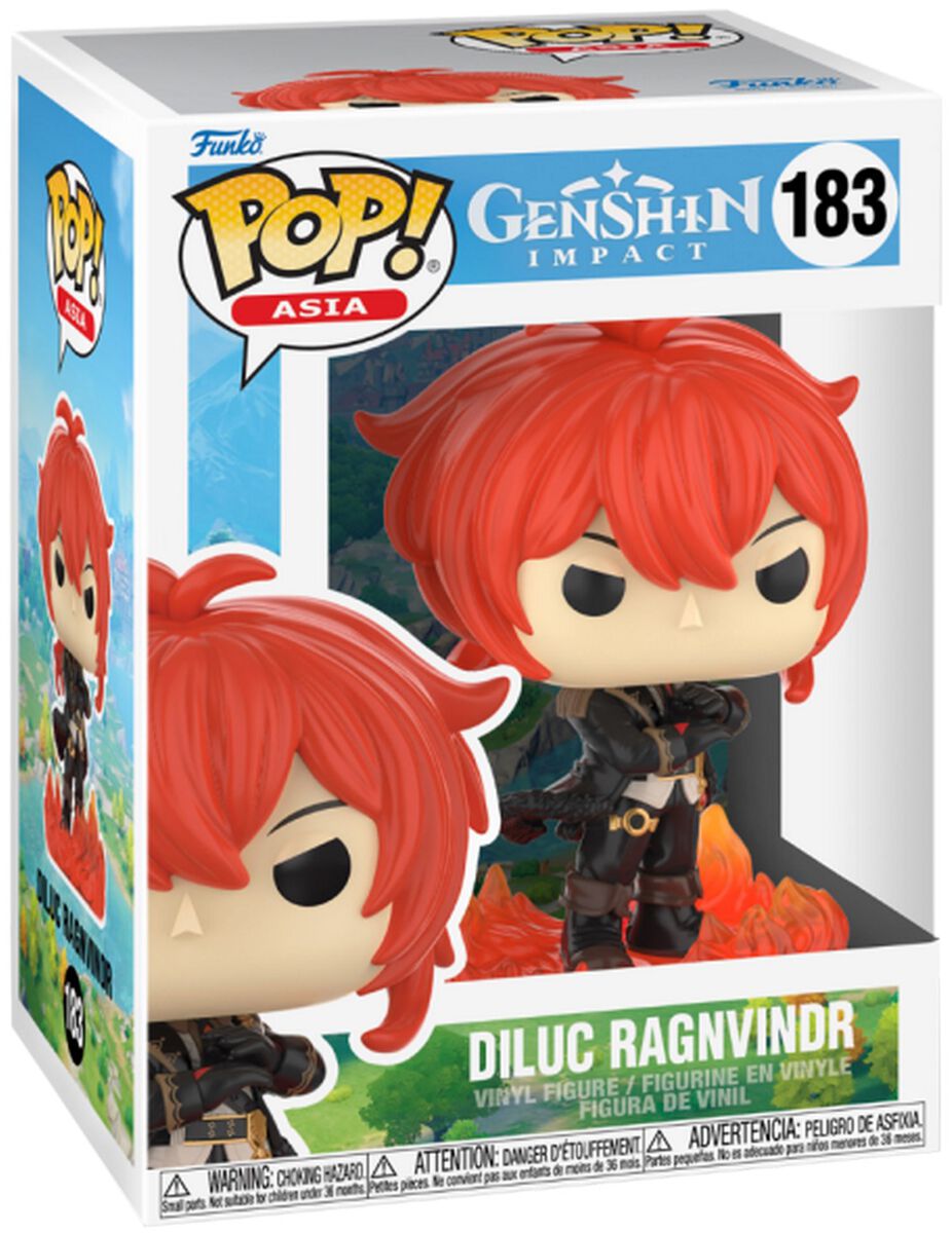 Genshin Impact - Diluc Ragnvindr Vinyl Figur 183 - Funko Pop! Figur - Funko Shop Deutschland von Genshin Impact