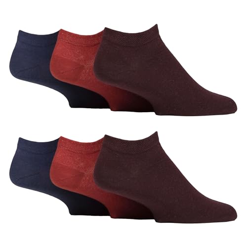 Gentle Grip 6er Pack Diabetikersocken Herren Sneaker Extra Weit Socken Ohne Gummi | Kurz Socken von Gentle Grip