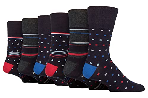 Gentle Grip Sock Shop SOMRM06 Herren-Socken, locker, weicher Oberteil, nicht elastisch, Bambussocken, Größe 39-45, 6 Paar, Schwarz , Einheitsgröße Gentle Grip Sock Shop SOMRM06 Herren-Socken, locker, weicher Oberteil, nicht elastisch, Bambussocken, Größe 39-45, 6 Paar, Schwarz , Einheitsgröße von Gentle Grip