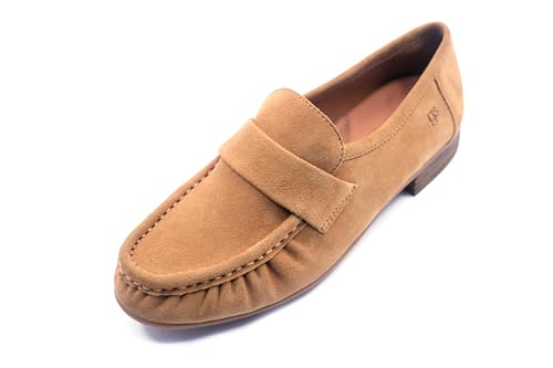 Gentle Souls by Kenneth Cole Damen Crew Loafer, Kamelfarbenes Wildleder, 38 EU Gentle Souls by Kenneth Cole Damen Crew Loafer, Kamelfarbenes Wildleder, 38 EU von Gentle Souls by Kenneth Cole