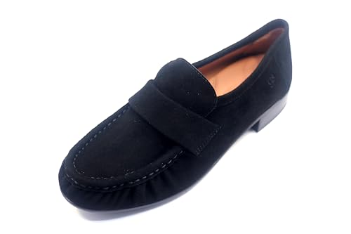 Gentle Souls by Kenneth Cole Damen Crew Loafer, Schwarzes Wildleder, 41 EU von Gentle Souls by Kenneth Cole