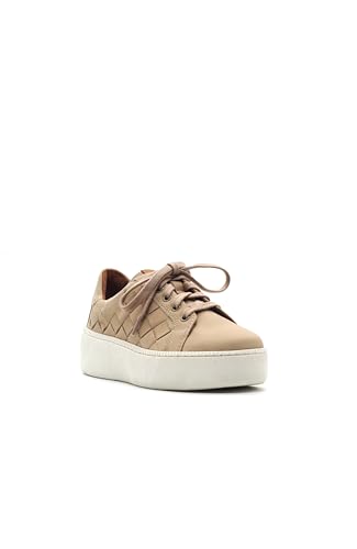 Gentle Souls by Kenneth Cole Damen Kindy Sneaker, Helltaupe Nubuk, 37.5 EU von Gentle Souls by Kenneth Cole