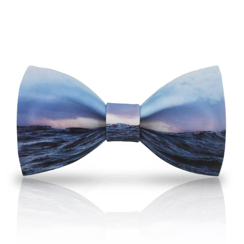 Meereslandschaft Fliege Verstellbare Baumwollfliege von GentlemansDignity