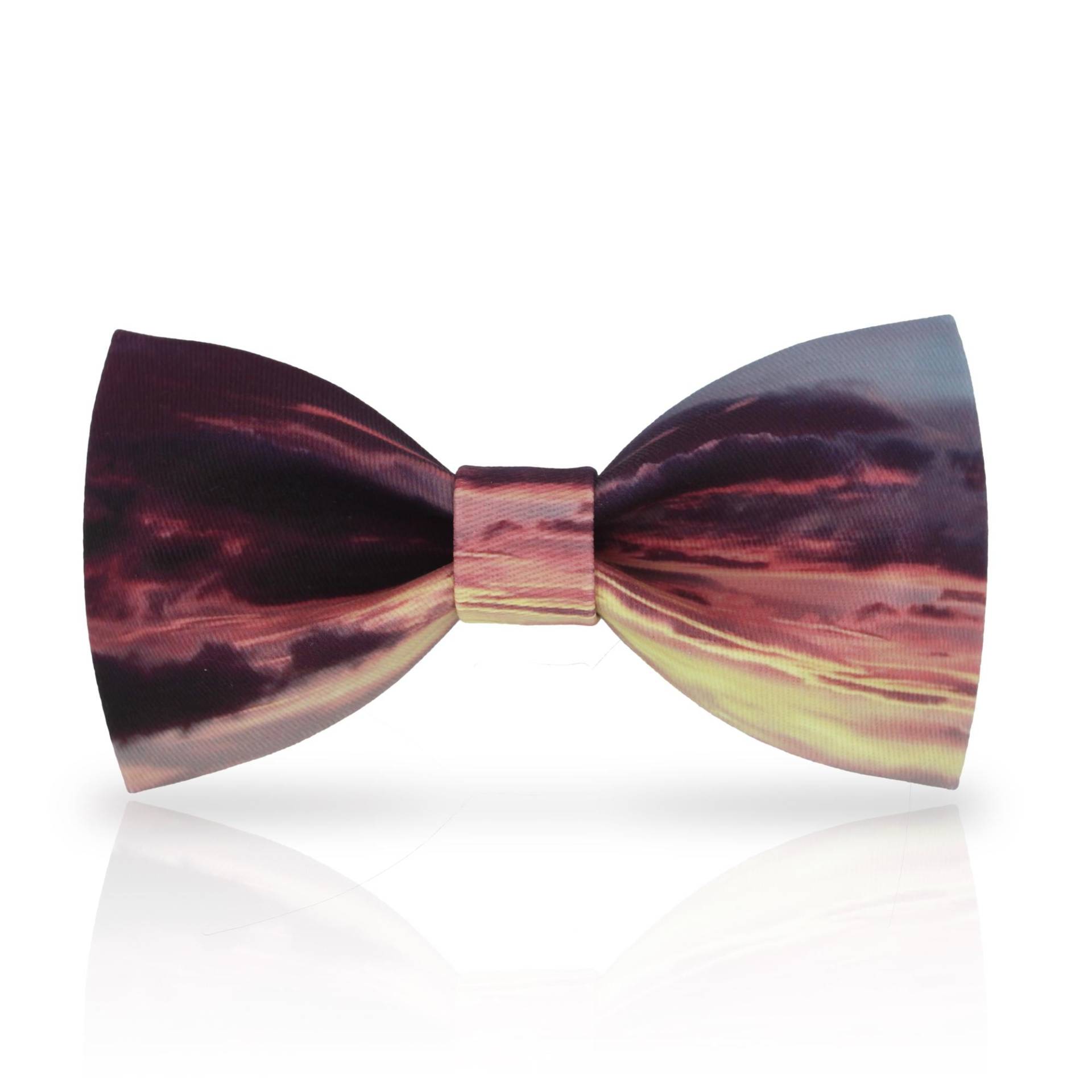 Sunset Glow Fliege Rote Baumwollfliege - Verstellbar von GentlemansDignity