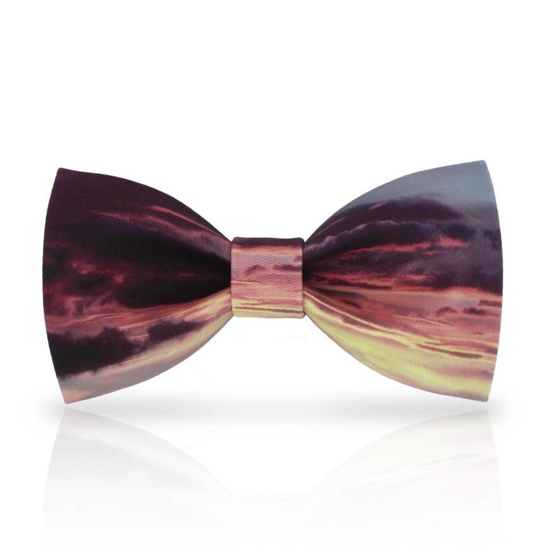 Sunset Glow Fliege Rote Baumwollfliege - Verstellbar von GentlemansDignity