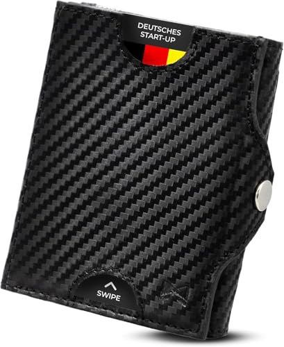 Gentlemen's® Slim Wallet - Wallets for Men mit Münzfach und RFID Schutz - Geldbörsen & Ausweishülle als Kartenetui mit Münzfach und Slim Wallet Herren - Elegantes Smart Wallet von Gentlemen's HD