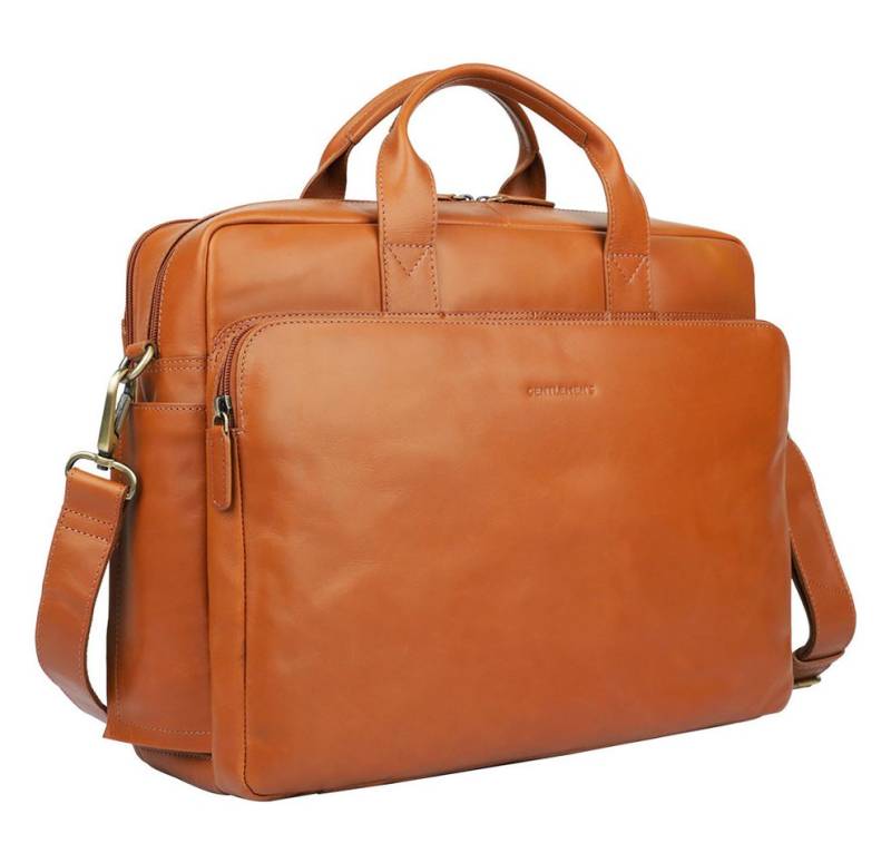 Gentlemen's Laptoptasche Max - Notebooktasche aus Echtleder mit Schultergurt 16 Zoll von Gentlemen's