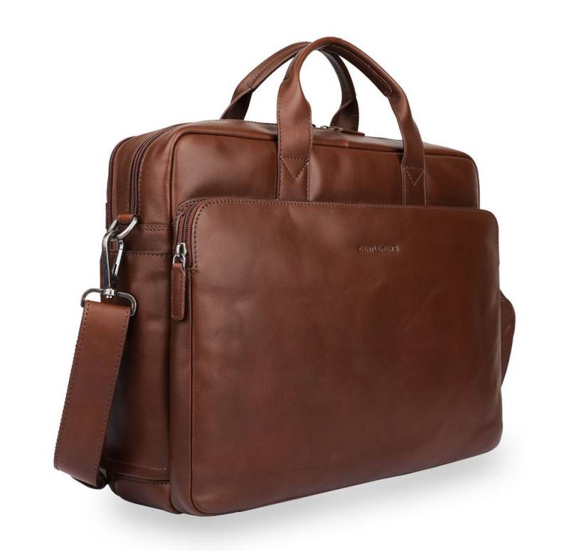 Gentlemen's Laptoptasche Max - Notebooktasche aus Echtleder mit Schultergurt 16 Zoll von Gentlemen's
